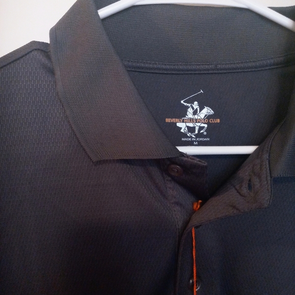 Beverly hills polo shirt gray sportwear fabric M - Picture 2 of 3